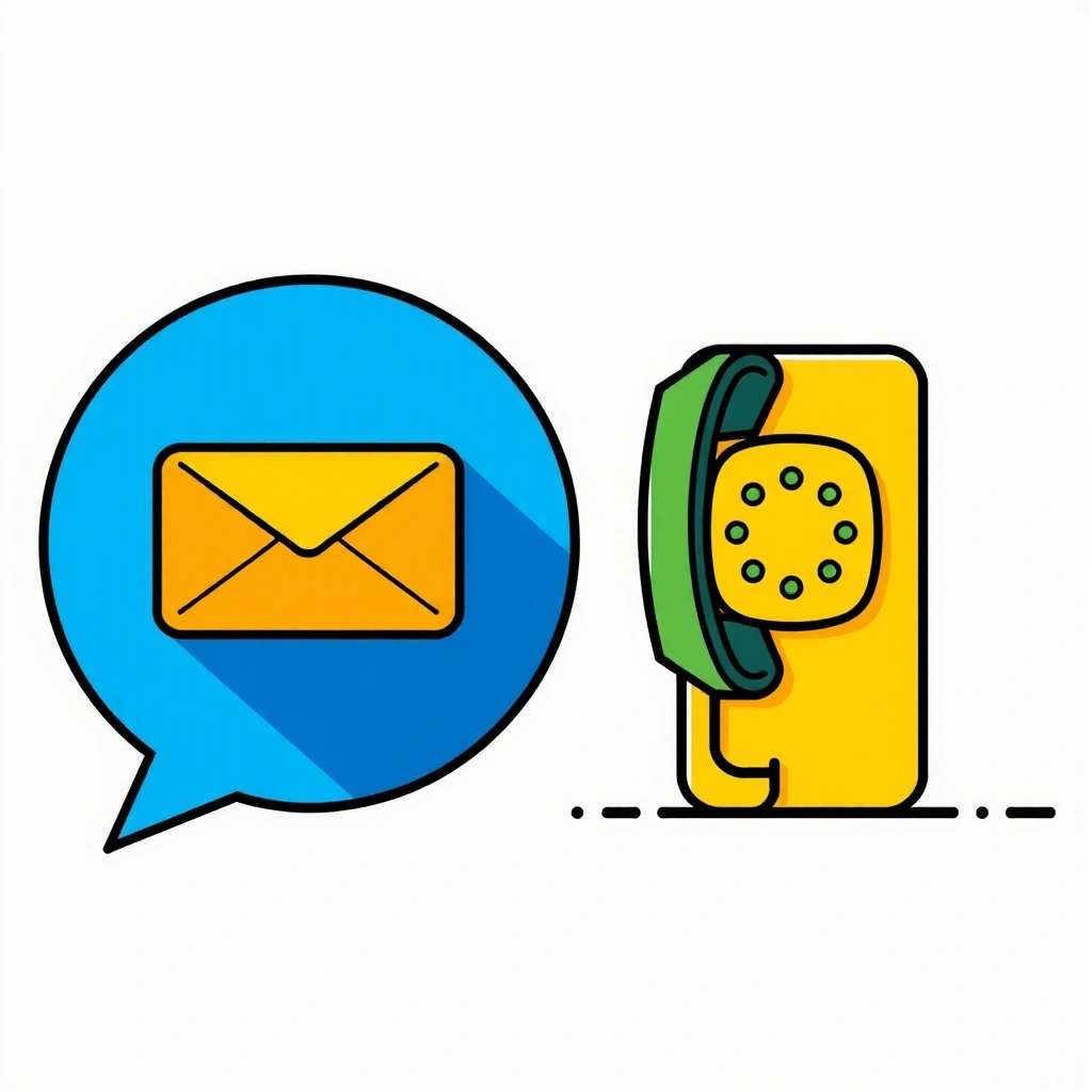 Icona di un'email e un telefono che rappresentano i contatti diretti.